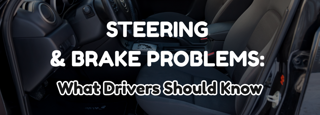 steering & brake problems inspection on steering rack and brake rotor
